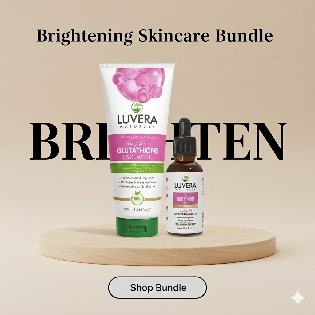 Glutathione Brightening Bundle – Serum &amp; Facewash for Radiant Skin